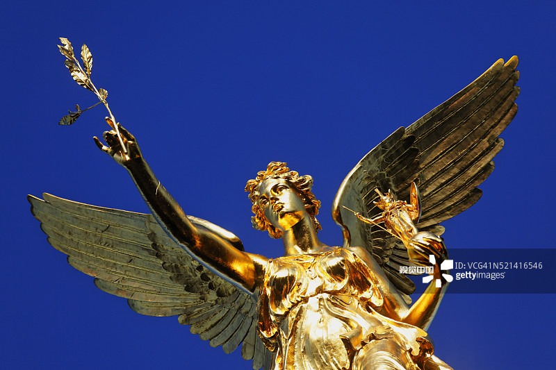 慕尼黑和平天使雕像图片素材