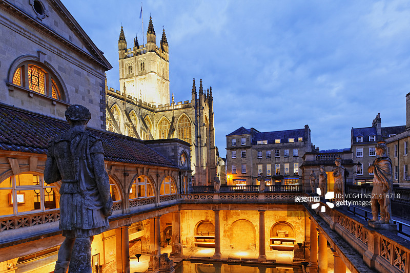 巴斯罗马浴场图片素材