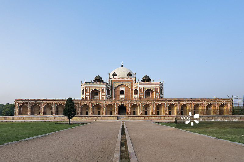 印度新德里的胡马雍陵图片素材