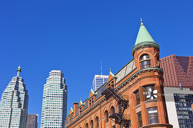 多伦多的熨斗大厦和摩天大楼图片素材