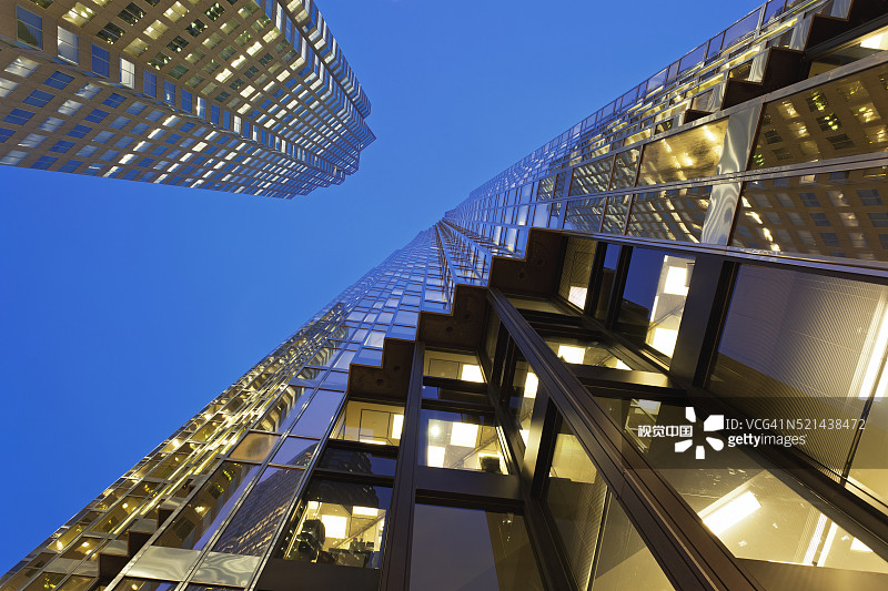 多伦多夜景办公楼图片素材