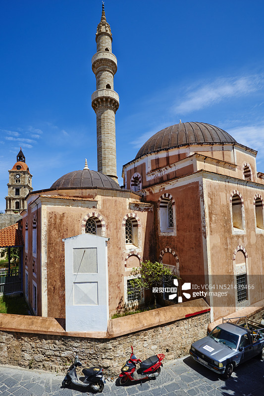 希腊多德喀涅斯罗德岛苏莱曼清真寺图片素材