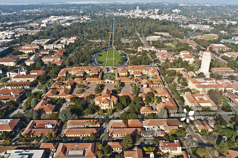 斯坦福大学四方院图片素材