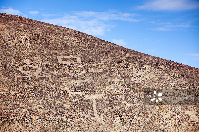 Pintados国家地质图形纪念碑图片素材