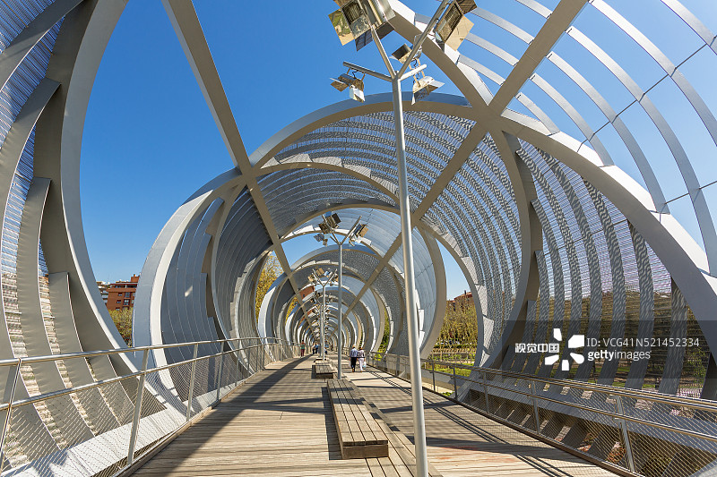 马德里阿尔甘祖埃拉桥图片素材