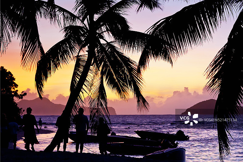 格林纳丁斯，托贝哥群岛礁图片素材