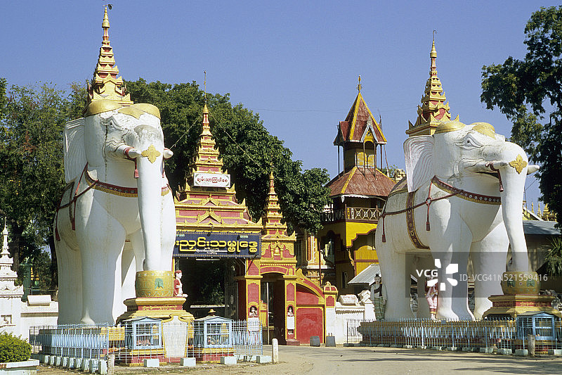 缅甸实皆省蒙育瓦附近丹博德寺图片素材