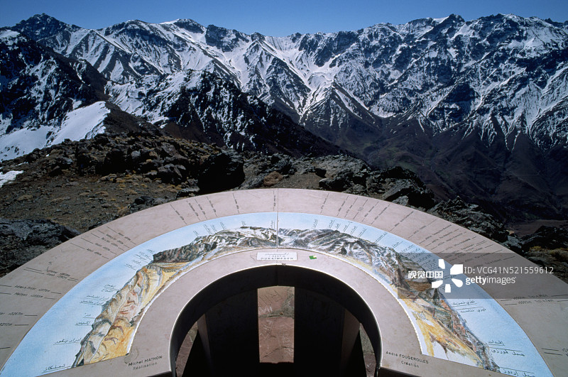 奥凯梅登山区地图全景图片素材