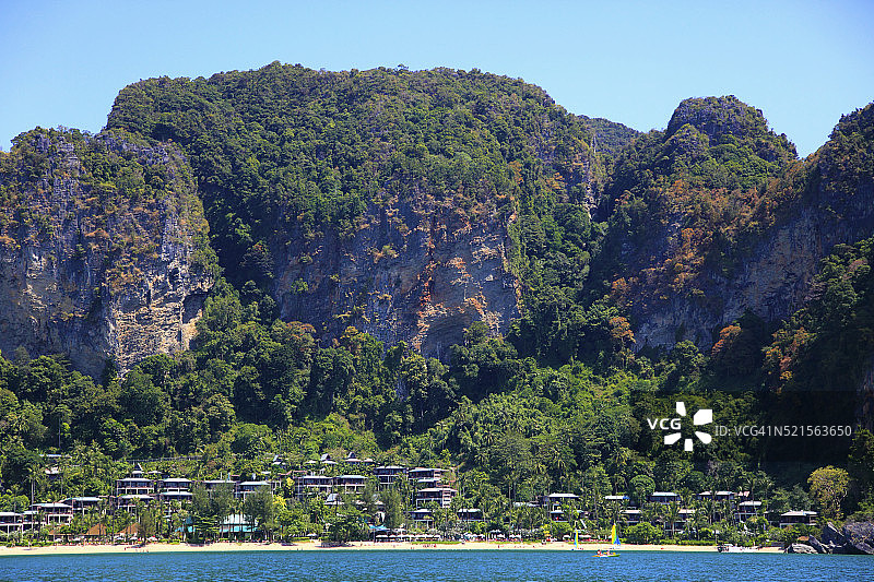 泰国甲米奥南海滩盛泰澜度假村图片素材