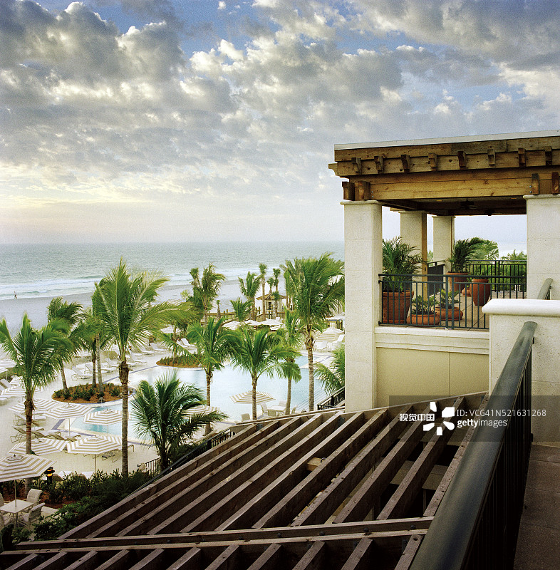 丽思卡尔顿海滩俱乐部图片素材