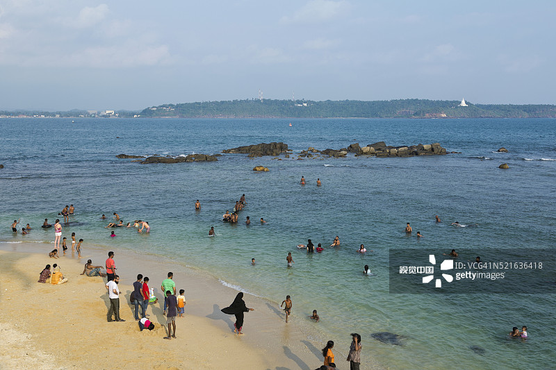 斯里兰卡加勒海滩图片素材