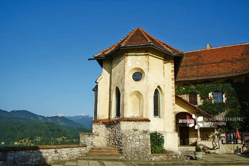 斯洛文尼亚布莱德湖和朱利安阿尔卑斯山图片素材