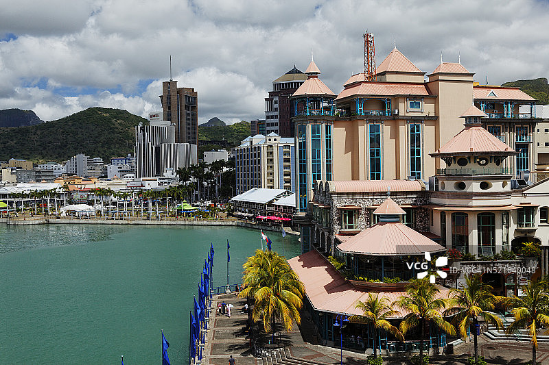 毛里求斯路易港科当滨水区图片素材