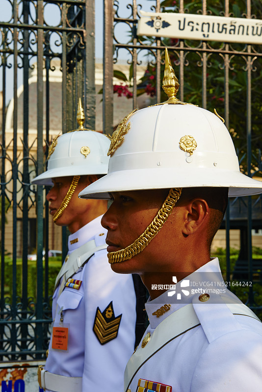 泰国曼谷皇宫卫兵图片素材
