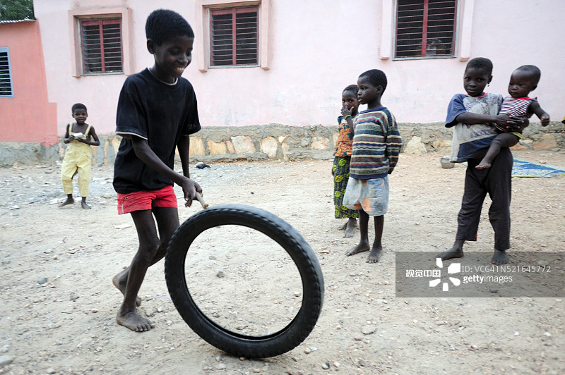 贝宁纳蒂廷古的孤儿院图片素材
