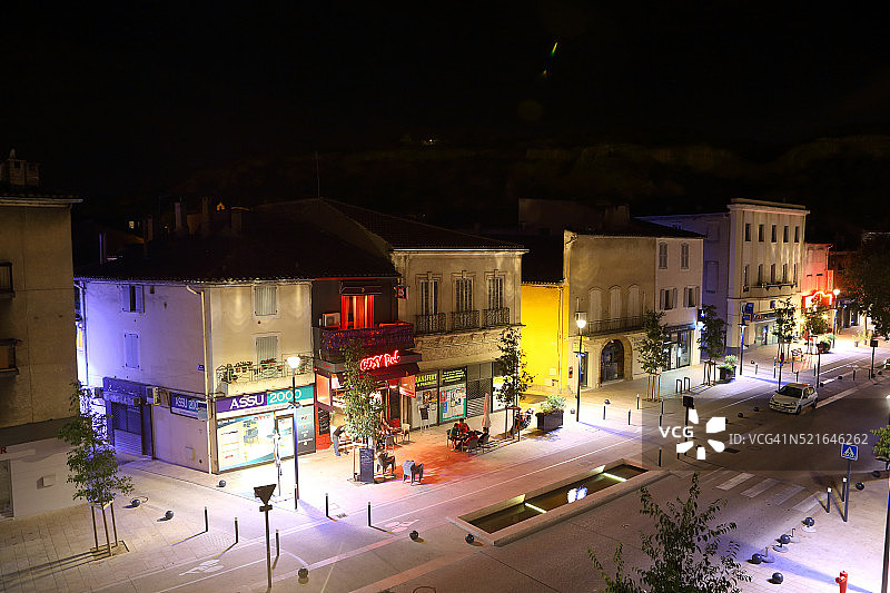 里昂·甘必大路，卡瓦永，吕贝隆，普罗旺斯图片素材