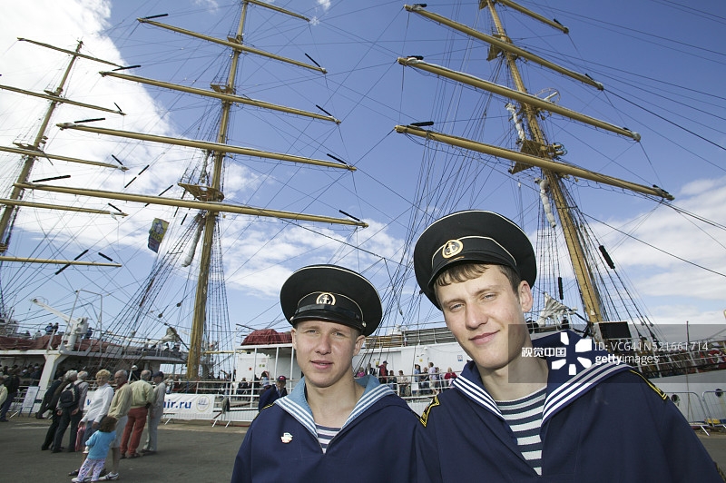 俄罗斯水手和“和平”号空间站图片素材