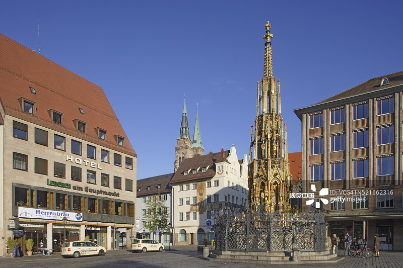 纽伦堡主市场的Schoner Brennen活动图片素材