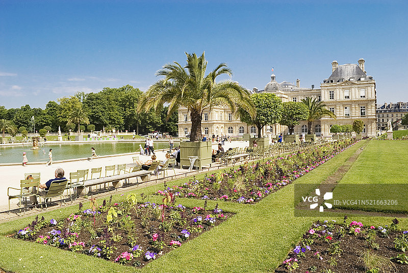 卢森堡花园图片素材