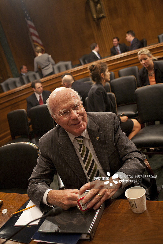 美国参议员帕特里克·莱希，佛蒙特州民主党人图片素材