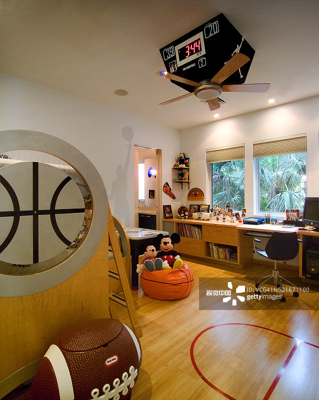 运动主题儿童房图片素材