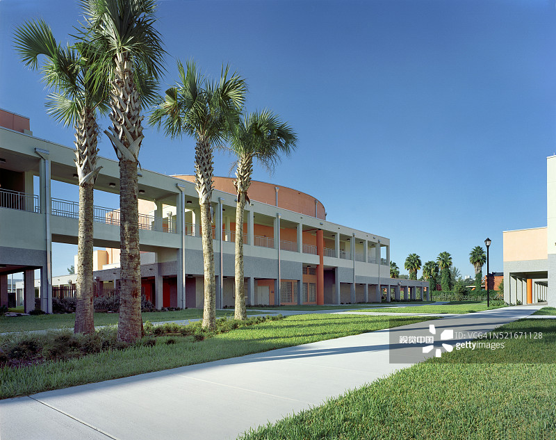 现代体育馆外部景观图片素材