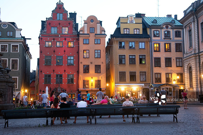 斯德哥尔摩老城大广场图片素材