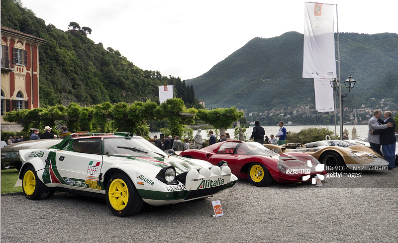 2015意大利科莫湖埃斯特庄园古董车展图片素材