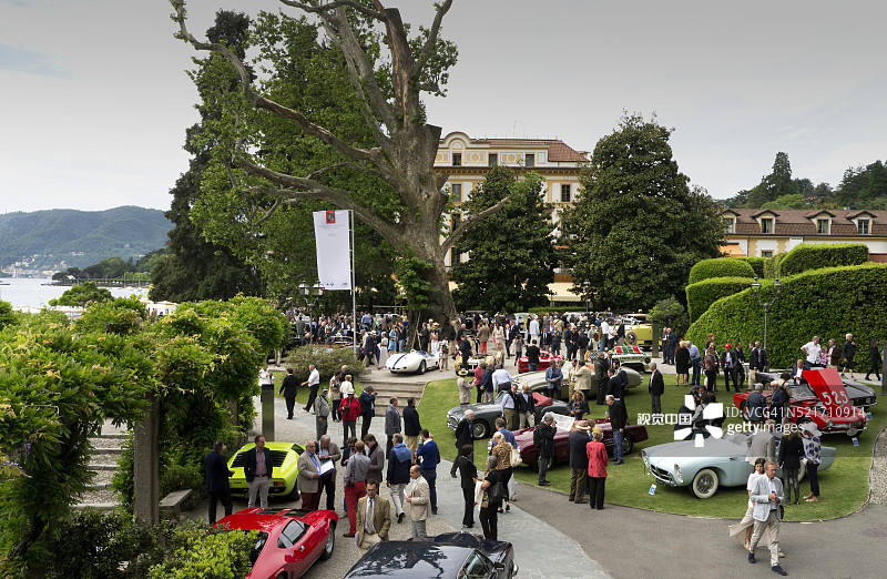 2015意大利科莫湖埃斯特庄园古董车展图片素材