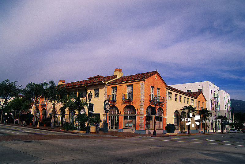 州街和商店图片素材