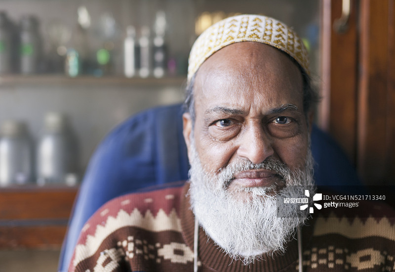 香水商人，印度拉贾斯坦邦乌代浦图片素材