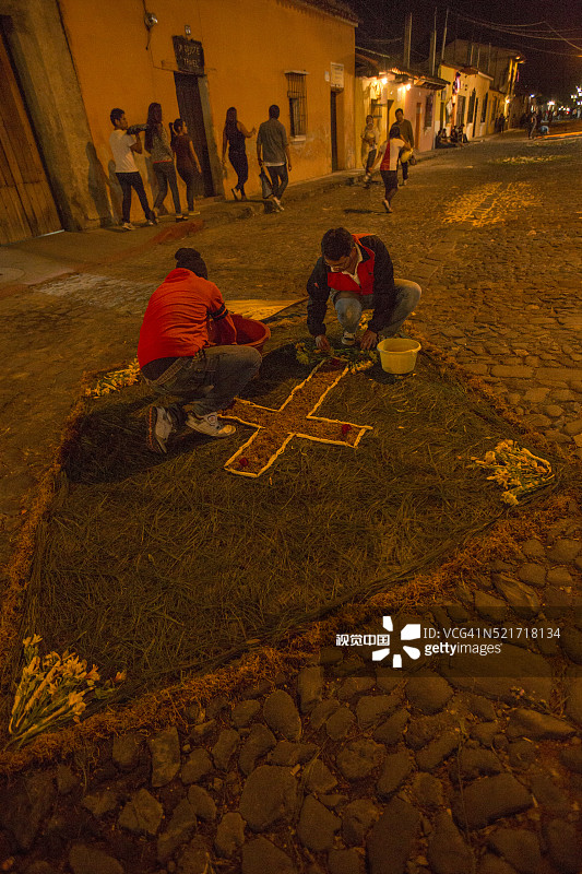 制作复活节街头展示图片素材