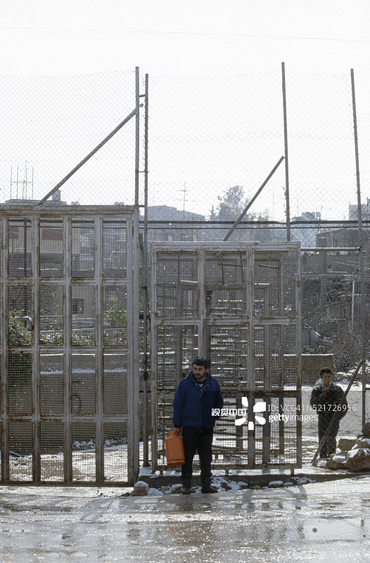 以色列军队西岸检查站图片素材