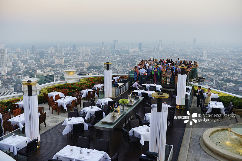 泰国曼谷莲花大酒店Sirocco酒吧（天空酒吧）图片素材