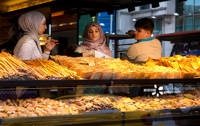 伊斯坦布尔的面包店图片素材