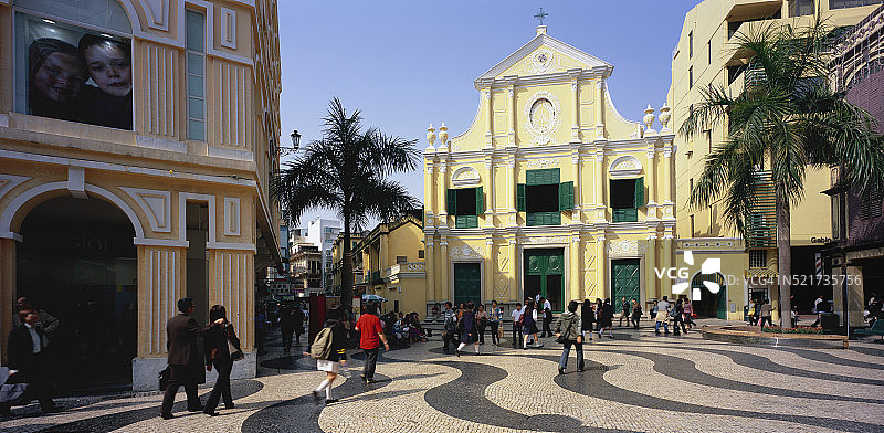 澳门圣多明我教堂图片素材