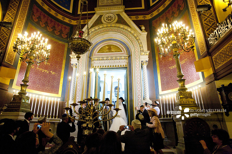 巴黎的犹太教堂，犹太人的婚礼图片素材