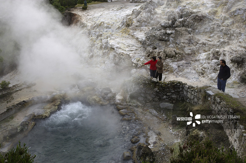 火山温泉图片素材