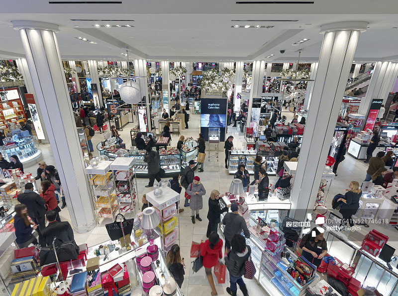 纽约市梅西百货商店内部图片素材
