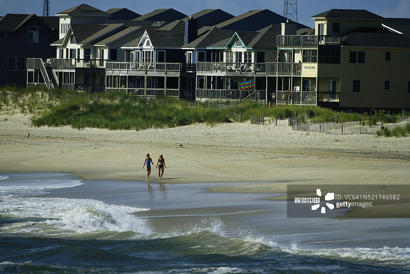 外滩的海滨别墅图片素材