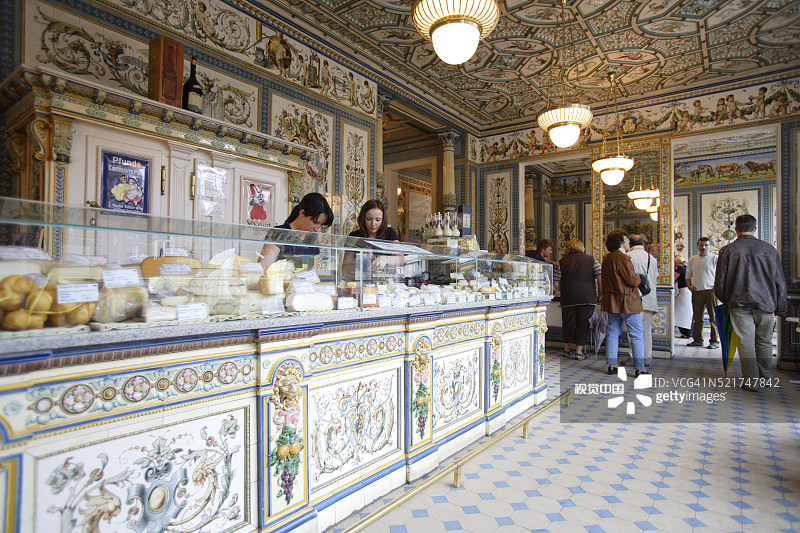 普方德斯乳品店奶酪和牛奶店图片素材