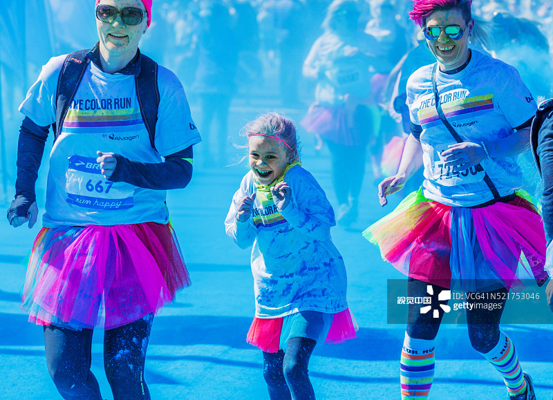 冰岛雷克雅未克彩色跑图片素材