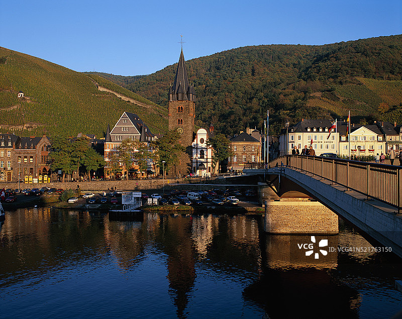 摩泽尔河畔的贝尔恩卡斯特尔-库斯图片素材