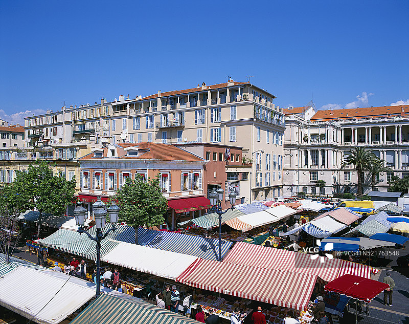尼斯萨雷亚 Cours 市场图片素材
