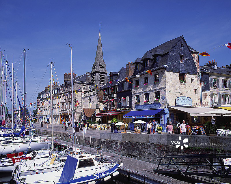 翁弗勒尔的海滨图片素材