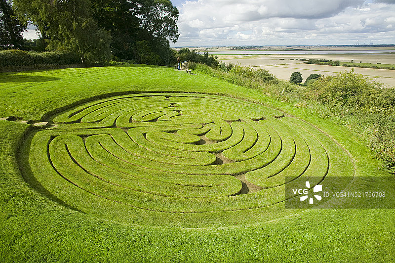 亨伯河附近的古代迷宫图片素材
