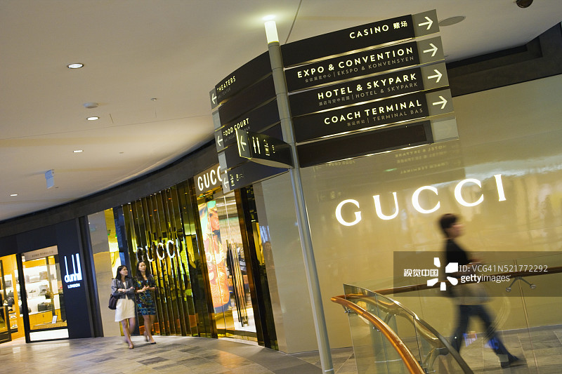 滨海湾金沙购物中心图片素材