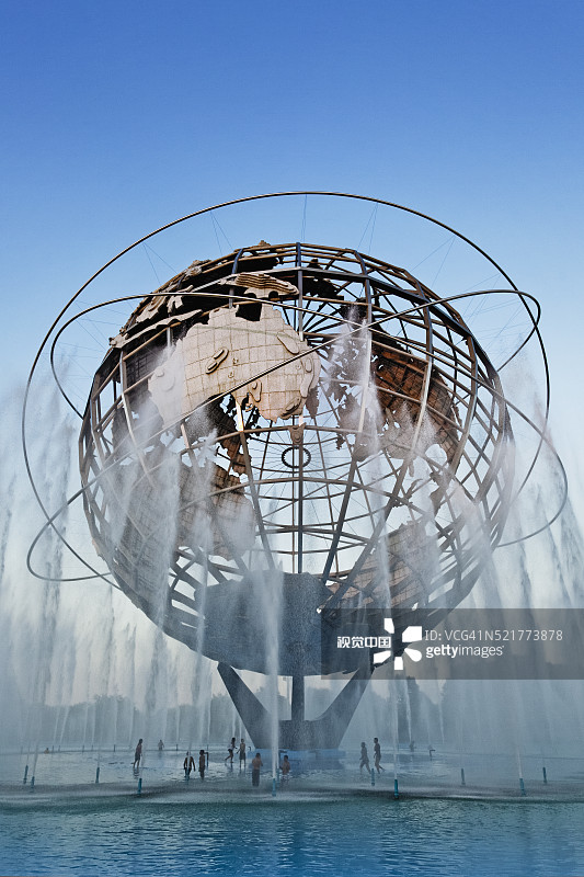 法拉盛草原可乐娜公园的宇宙神球图片素材