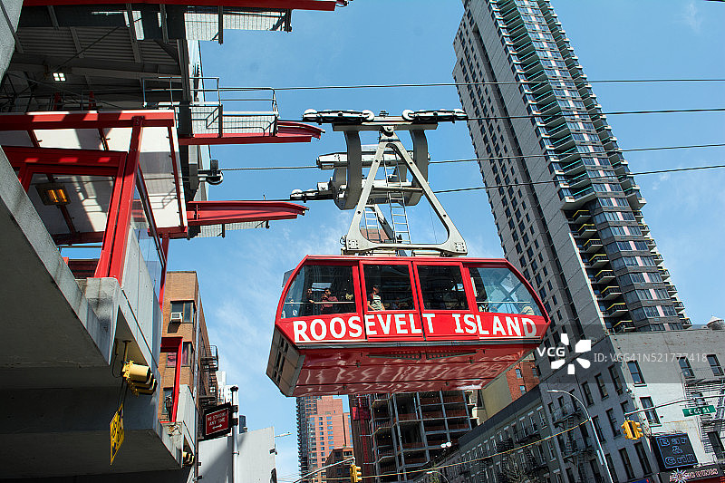 罗斯福岛缆车图片素材