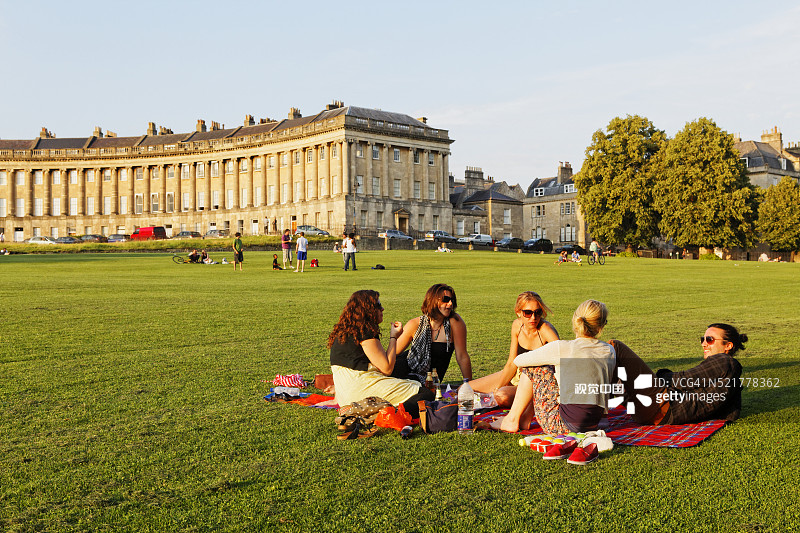 巴斯皇家新月楼图片素材